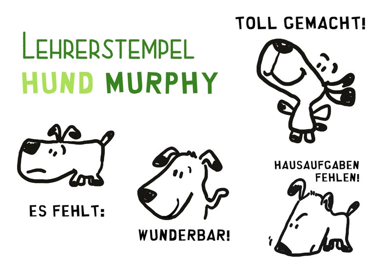 Stempel Murphy Es Fehlt... Lehrer Schule image 2