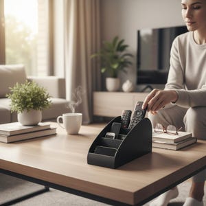 Op de afbeelding: Een witte keramische mok met een zwart handvat en de tekst "But First, Coffee" in een zwarte, vetgedrukte letter. De mok staat op een wit oppervlak.
