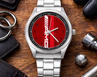 Luxury AMG Simple Stainless Steel Watch