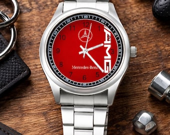 AMG Mercedes-Benz Simple Stainless Steel Watch