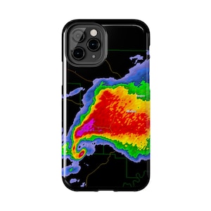 Funda para teléfono con diseño de radar de tormenta severa / Diseño resistente de Supercell (protector)