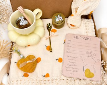 Caja de regalo única para recién nacidos, caja de regalo para mamás primerizas, cesta de regalo para padres primerizos, caja de regalo para bebé, regalo para baby shower, paquete de cuidado para mamás primerizas, regalo neutro para bebé