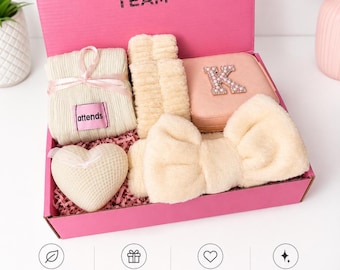 Caja de regalo personalizada para propuesta de dama de honor, set de autocuidado para la dama de honor, fiesta de pijamas