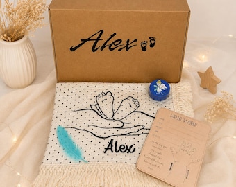 Manta personalizada con el nombre del bebé, regalo personalizado para recién nacidos al salir del hospital, manta para envolver al bebé en el hospital, regalo para baby shower.