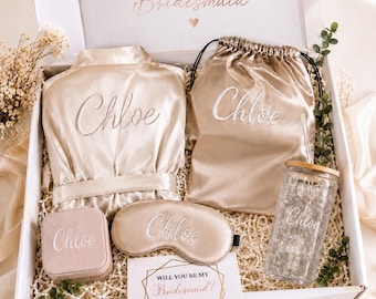 Caja de regalo de spa personalizada para niñas, regalo para damas de honor, regalo para fiesta de pijamas