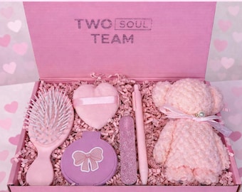 Caja de regalo rosa para adolescente, set de spa para el cuidado personal, regalo de cumpleaños, kit de relajación acogedor