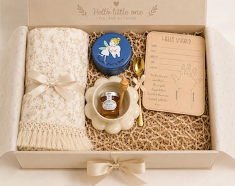 Caja de regalo personalizada para mamá primeriza, acogedor set de regalo para madre y bebé, manta de bebé personalizada con nombre, paquete de cuidado para mamá primeriza, regalo para baby shower