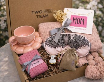Caja de regalo acogedora para mamá, regalo del Día de la Madre para ella, paquete de autocuidado, caja de relajación.