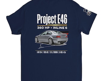E46 "Golden Era Edition" T-Shirt — Premium Automotive Streetwear