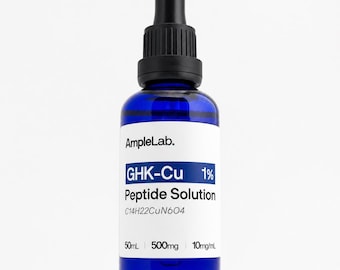GHK-Cu Koperpeptide Serum 1% | Anti-aging gezichtsserum | Collageenondersteuning | Tripeptide-1 | AmpleLab UK