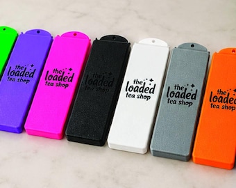 3D Printed Loaded Tea To Go Case | Single Packet Travel Holder | Keychain