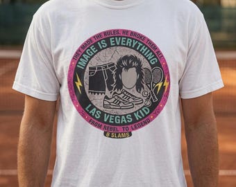 80s Neon Tennis Shirt Las Vegas Kid Retro Aesthetic Tee Comfort Colors 1717 Vintage Sportswear Graphic T-Shirt Pickleball Rebel Legend