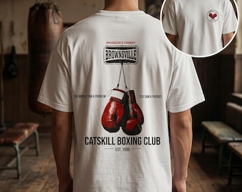 Boxing Shirt Vintage, Comfort Colors 1717, Retro Boxing Tee, Brownsville Brooklyn Heavyweight Tee, Combat Sports Gift, Iron Era Boxing
