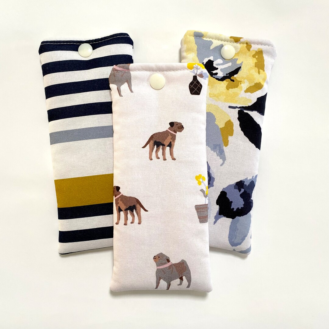 Soft Glasses Case, Reading Glasses Pouch, Spectacles Case, Handmade