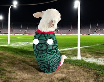 Maillot PERRINA de l'équipe nationale mexicaine 2026, couleur verte, pour chiens et chats, petites, moyennes et grandes races