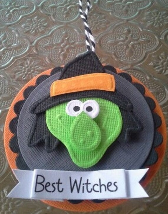 Handmade halloween gift tags Witch tags witch favor tags witch | Etsy