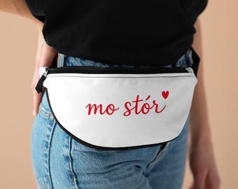 Bolso de cinturón irlandés Mo Stór / My Treasure Fanny Pack / Lindo regalo irlandés / Bolso bandolera minimalista / Accesorio de moda Gaeilge