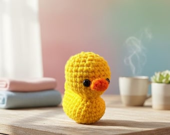 Patito de goma tejido a crochet