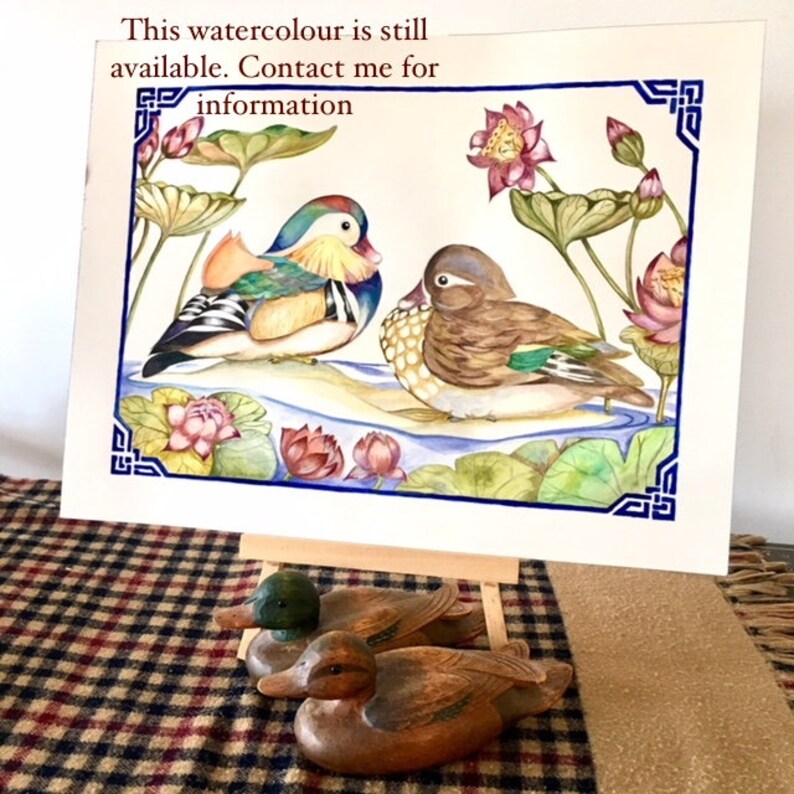 Love Loyalty Purity Enlightenment Rebirth Renewal Marriage Matchmaking in Heaven Mandarin Ducks in a Lotus Pond Wedding Love Bagua Art