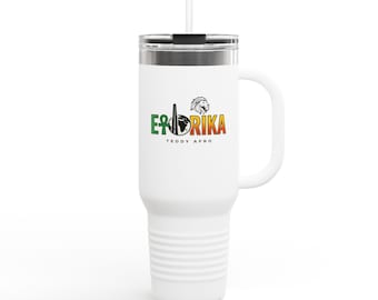 Taza de viaje/vaso térmico Erdrika Africa Logo de 40 oz