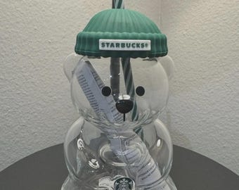 2026 Glass Starbucks Bearista Bear Cold Cup Holiday Limited Edition authentic