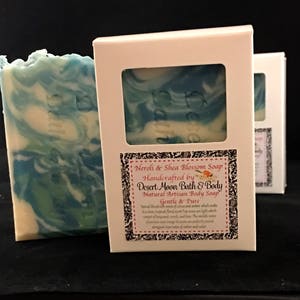 Soap Handcrafted Neroli and Shea Blossom Large Bars Animal Free image 5