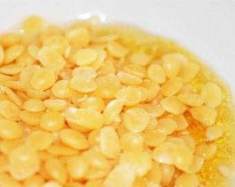 Bees Wax Organic Natural Yellow Pastilles 4 ounces