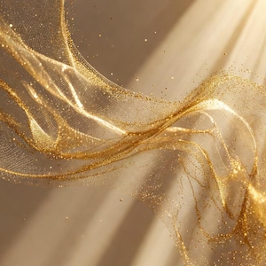 Serene Golden Veil | Quiet Luxury Beige Gold Abstract Printable Wall Art | Neutral Minimalist Digital Download | Organic Lumina