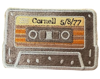 Verzameling cassettepatches-dankbaardede-cornell '77