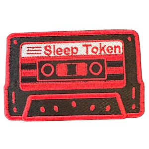 Colección de parches de casete - ficha de sueño - rojo/negro