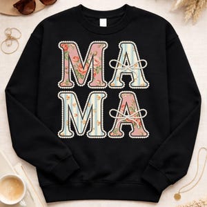 PNG de Mamá Floral, PNG del Día de la Madre, PNG de Mamá Perla, PNG de Rosa, PNG de Lazo Coqueto, Descarga Digital Imprimible