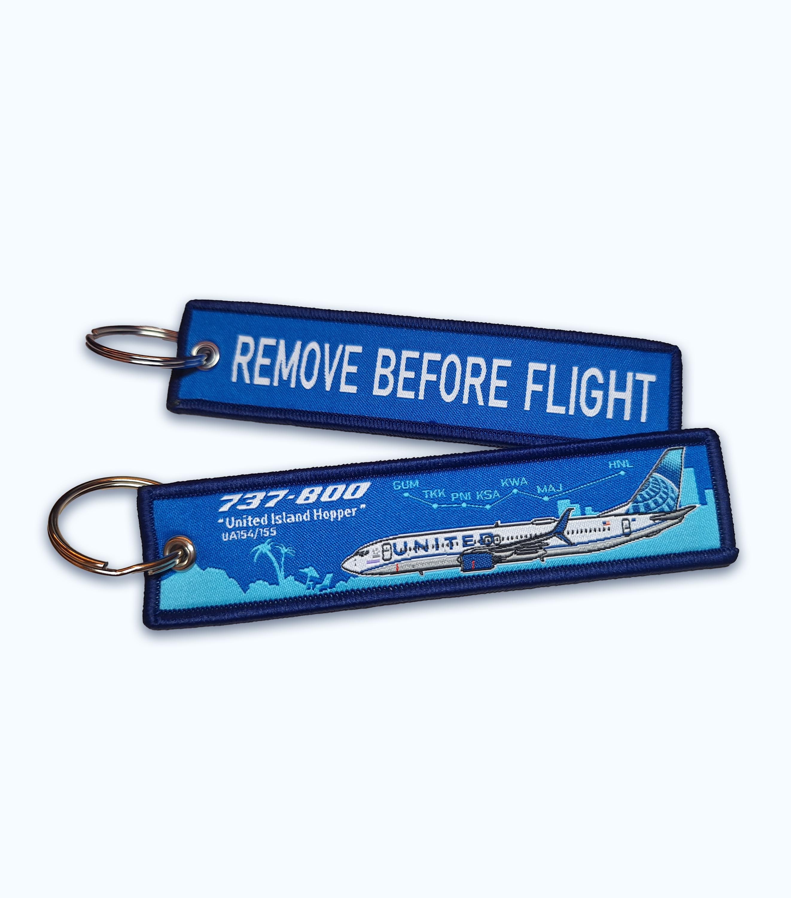 United Airlines Embroidered Keychain - Etsy