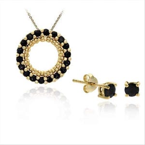 Pendientes colgantes de zafiro en oro de 18k/plata de ley