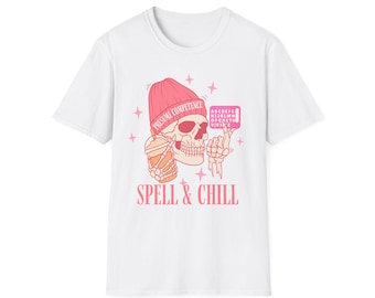 Neurodiversity Awareness T-Shirt, Skull Tarot Card Design, Soft Cotton Tee