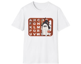 Halloween Autism Awareness Shirt, Spooky Letterboard Ghost Tee, Special Education Gift