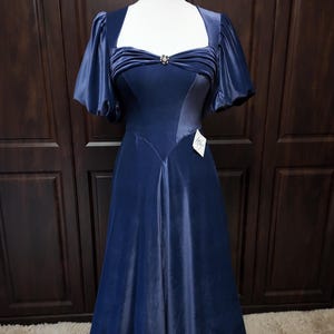 slim fit dress slacks Abilene Navy Velvet High-Neck Split Maxi Dress – Club L London main image 1