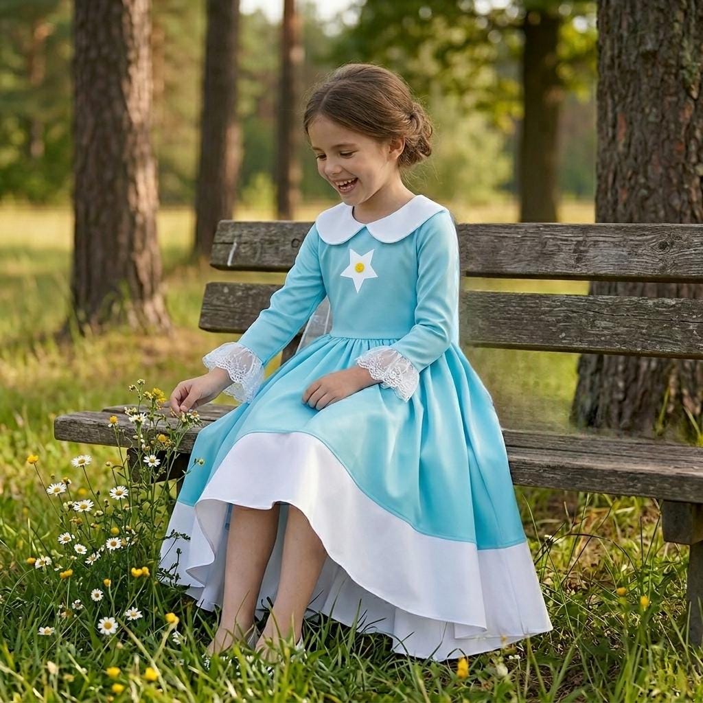 rosalina birthday dress Women Rosalina Costume Turquoise Maxi Princess Off-should Gown with Ac Sun Baby