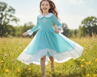 Vestido de princesa Rosalina para niñas + Disfraz de Mario para cosplay + Conjunto de fiesta de poliéster de manga larga + Regalo de cumpleaños y Halloween para niños