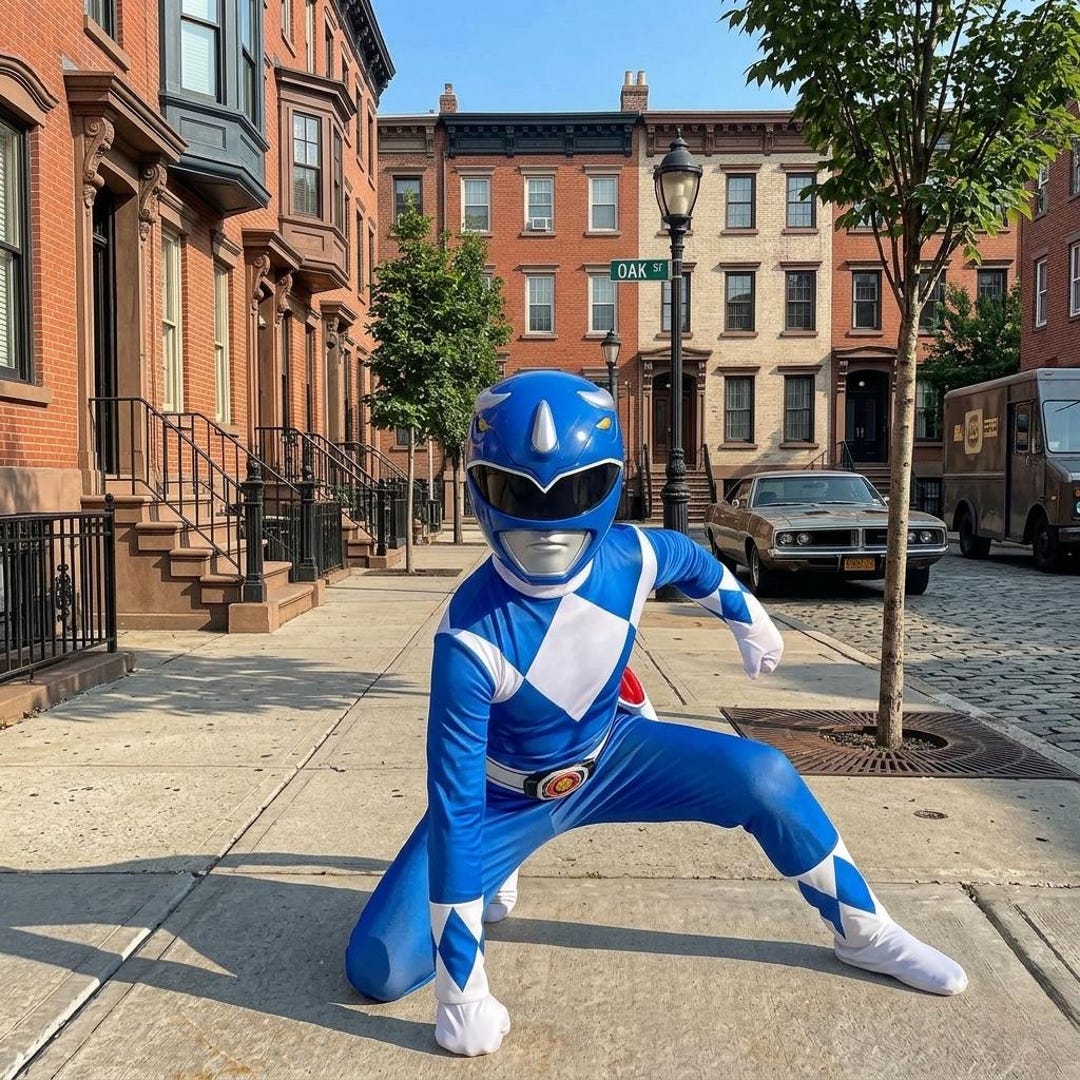 Blue Ranger Costume Kids, Samurai Ranger Cosplay Suit, Superhero ...