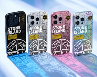 Custodia per iPhone in stile Stone Island