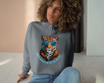 Sudadera corta con capucha de Jacksonville Football / Conjunto para el día del partido / Ropa para aficionados de la NFL / Sudadera con capucha moderna para mujer