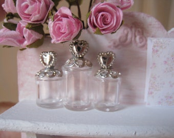 1/12 VINTAGE GLASS BOTTLES.