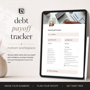 Debt Payoff Notion Template | Snowball & Avalanche Debt Tracker | Budget Planner | Debt Free Date Calculator
