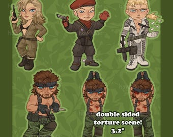 MGS 3 - Snake Eater Charms || Clear Acrylic Keychains [PREORDER]