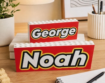 Personalised Name Brick Block - Lego Compatible