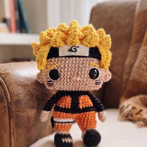Naruto Amigurumi Pattern - DIY Crochet Anime Plush Tutorial - Easy No-Sew PDF Pattern by GullABstoreCO