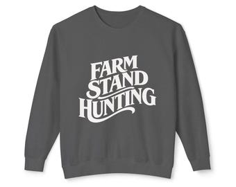 Bluza z okrągłym dekoltem Retro Farmstand Hunting | Prosta bluza basic