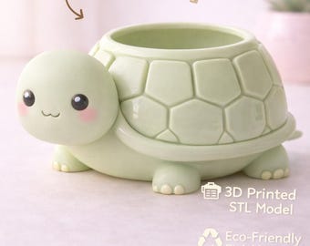 Schildpaddenbak STL | Kawaii vetpot (digitale download)