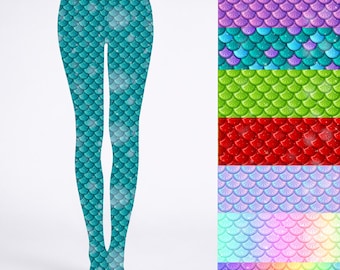 Mermaid Fishscales Women's Tights