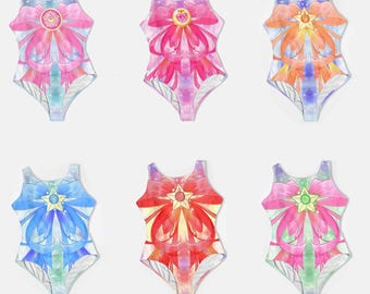 Costume da bagno trasformabile di Sailor Moon Sailor Scouts